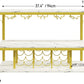Multifunctional Metal Bar Cart with 3-Tier Gold Bar Cart for Home