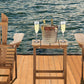 Wooden Outdoor Folding Adirondack Chair Set of 2 Wood Lounge Patio Chair for Garden,Garden, Lawn, Backyard, Deck, Pool Side, Fire Pit,Half Assembled,