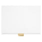 Nightstand with 2 Drawers & Golden Handle，Storage Bedside Table - White