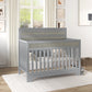 Semiocthome Certified Baby Safe Crib, Pine Solid Wood, Non-Toxic Finish, Gray
