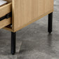 Modern simple storage cabinet MDF Board bedside cabinet rattan bedside cabinet Small household furniture bedside table
