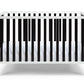 Palmer 3-in-1 Convertible Island Crib  White/Black