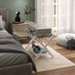 Smuxee Folding Suitcase Stand with Storage Shelf