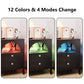 Modern End Tables with USB Ports and Outlets LED Lights Nightstand with Charging Station