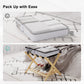 Smuxee Folding Suitcase Stand with Storage Shelf