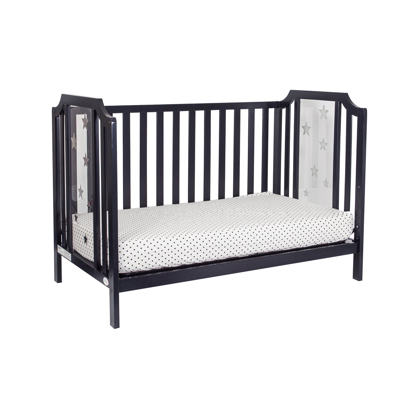 Semiocthome Celeste 3-in-1 Convertible Island Crib Black