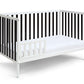 Palmer 3-in-1 Convertible Island Crib  White/Black