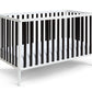 Palmer 3-in-1 Convertible Island Crib  White/Black