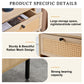 Modern simple storage cabinet MDF Board bedside cabinet rattan bedside cabinet Small household furniture bedside table