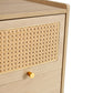 Modern simple storage cabinet MDF Board bedside cabinet rattan bedside cabinet Small household furniture bedside table