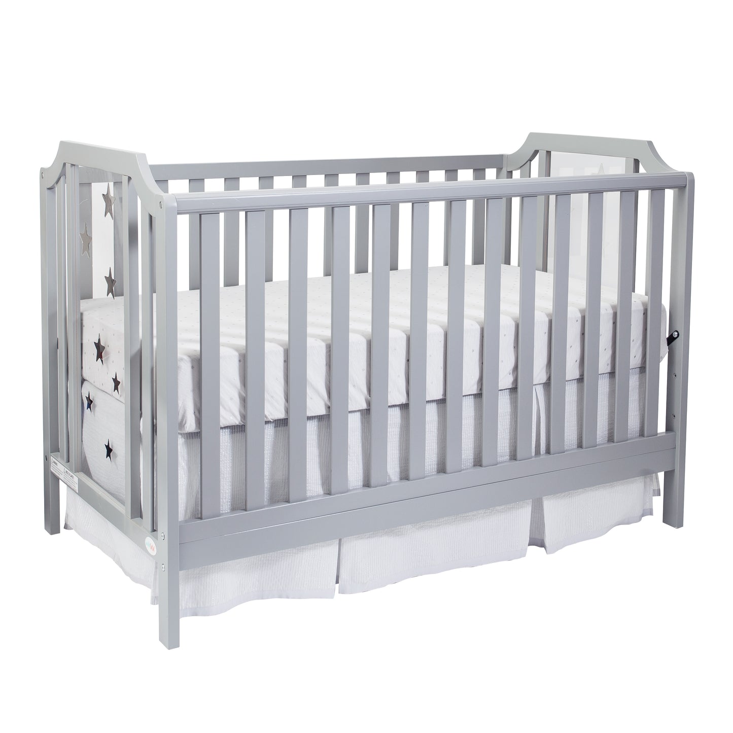 Semiocthome Celeste 3-in-1 Convertible Island Crib Light Gray