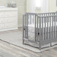 Semiocthome Celeste 3-in-1 Convertible Island Crib Light Gray